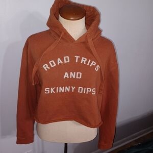 Crop Top Hoodie- W Sz Large